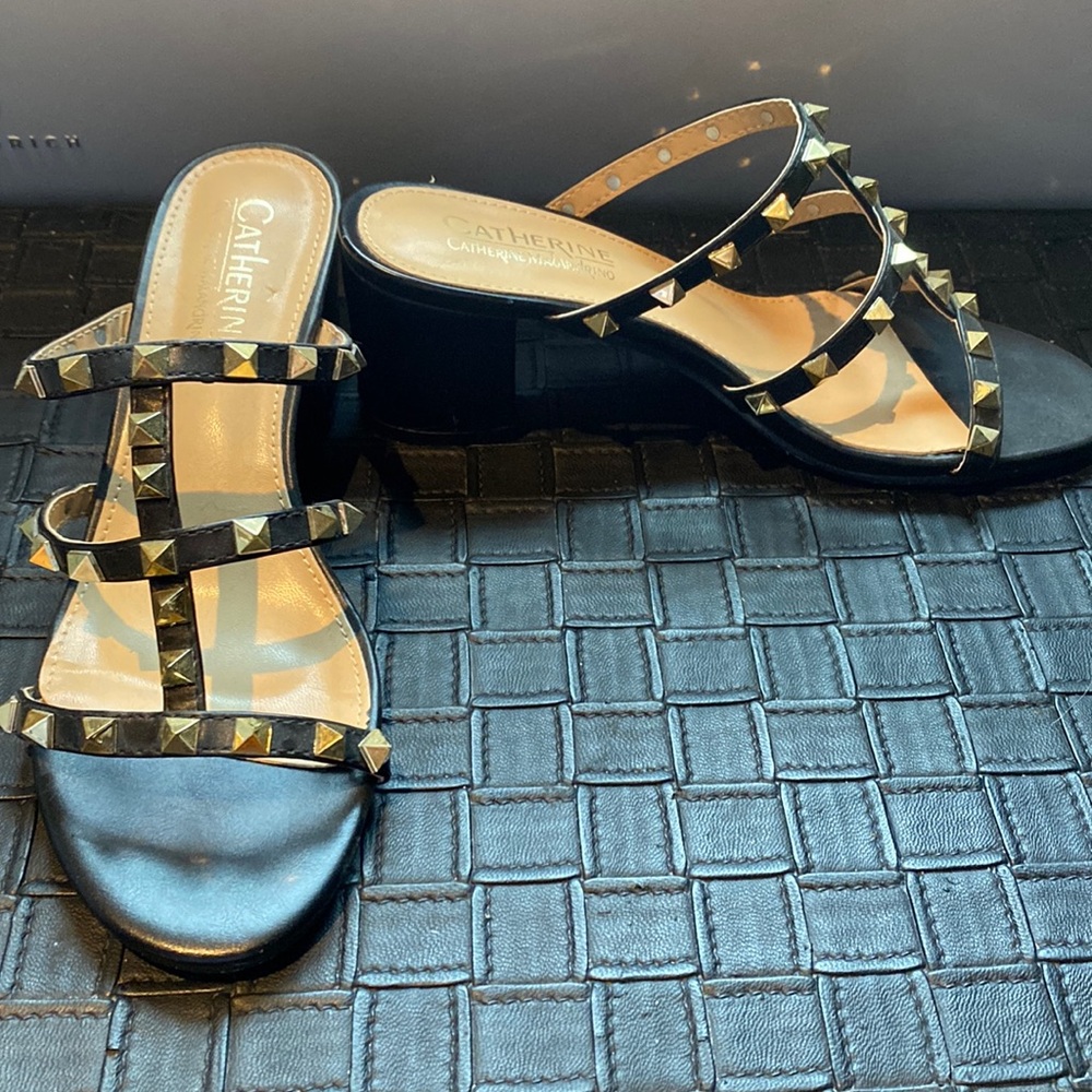 Lightly used Catherine malandrinò Sz 8 studded heels.